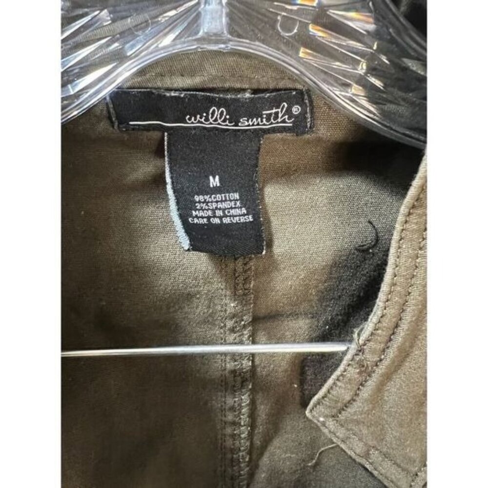 Raw Hem Utility Button-Down Jacket Medium By Will… - image 3